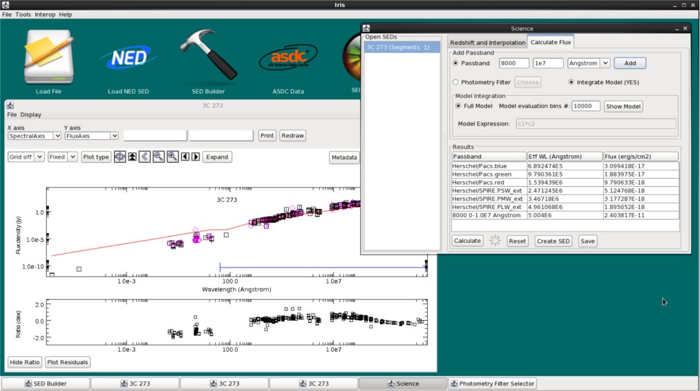 Calculate Flux screenshot