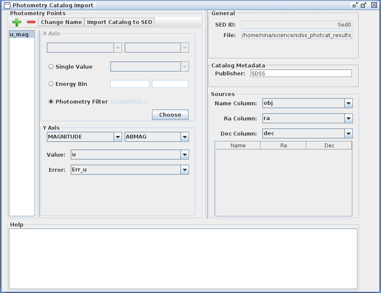 Photometry Catalog Importer