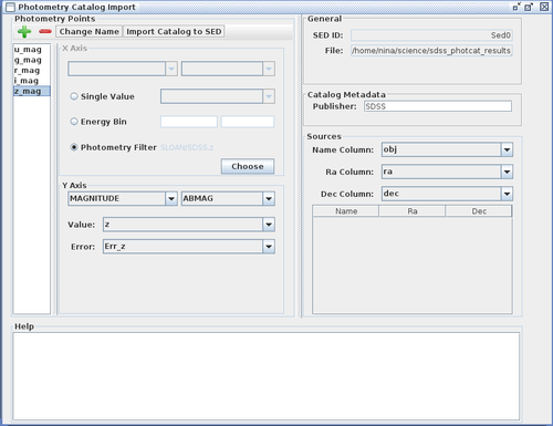 Photometry Catalog Importer