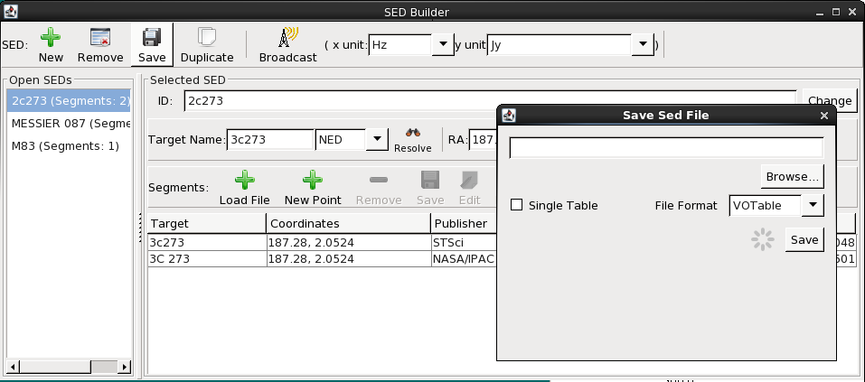 snapshot of Iris GUI