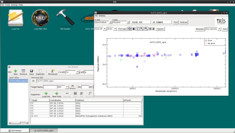[snapshot of Iris GUI]