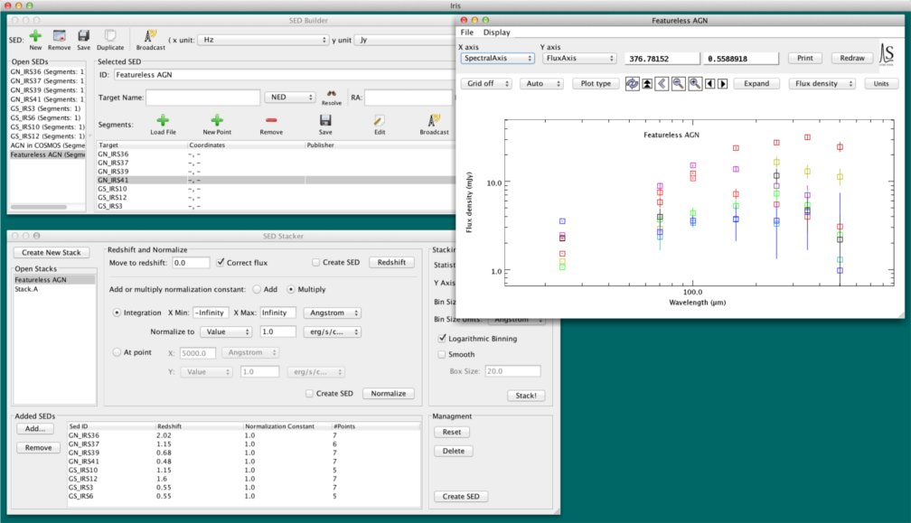 adding a SED-represntation of the Stack to the SED Builder