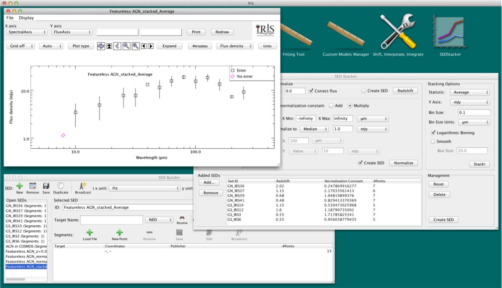 screenshot of SED Stacker component