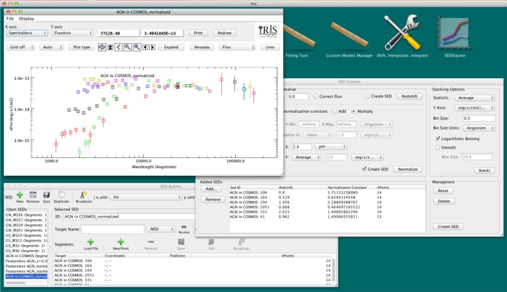 screenshot of SED Stacker
