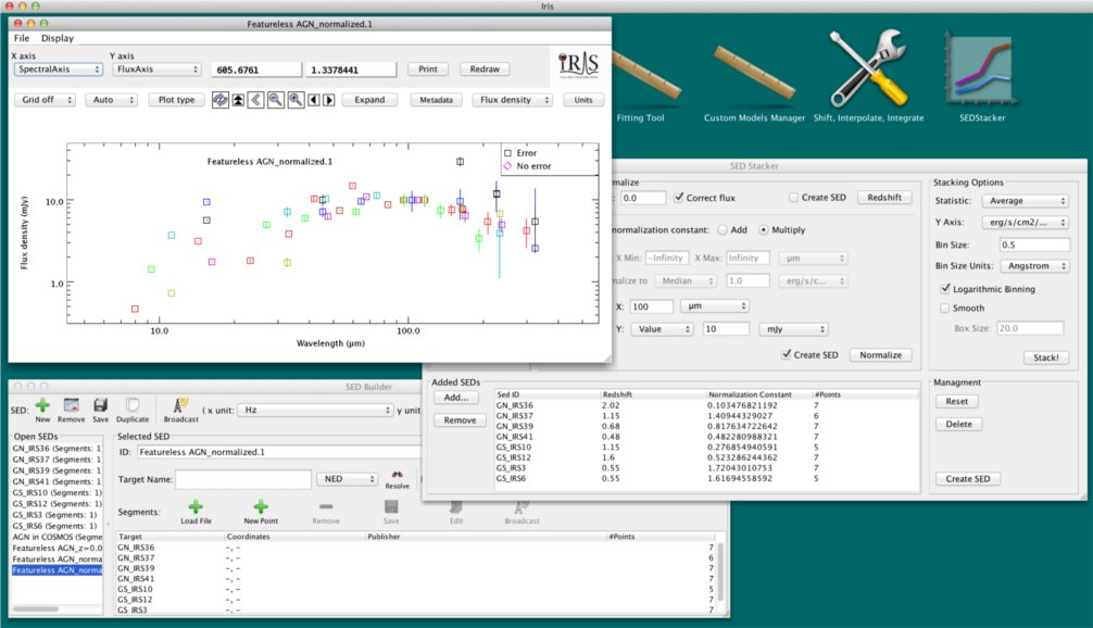 screenshot of SED Stacker component