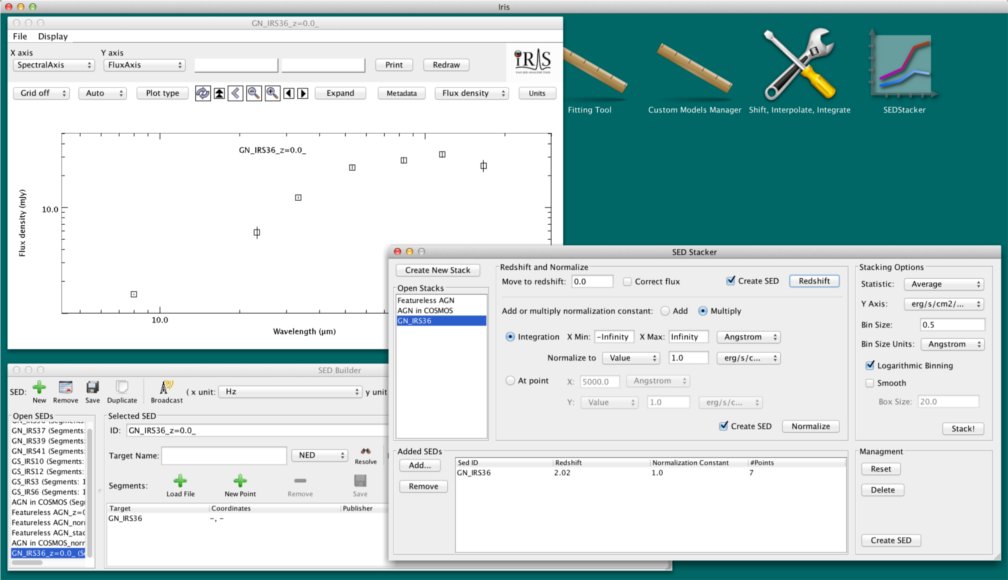 screenshot of SED Stacker